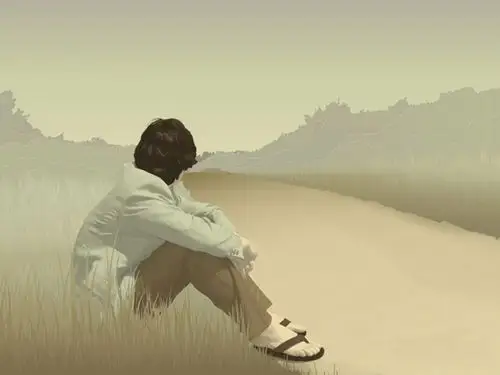 留下我孤独的背影,一个人走