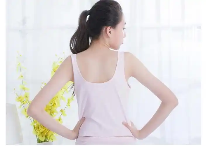 女童发育期小背心915岁女孩纯棉文胸初中学生女生运动内衣灰色17085a