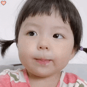 萌娃丸子妹表情包动图