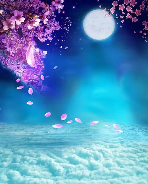 背景3d摄影古装拍照全家福古风网红背景布类