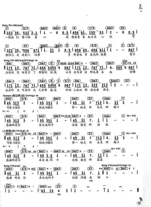 可惜不是你 歌谱 简谱