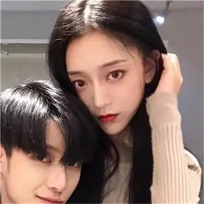 情侣头像高清一男一女两张分开唯美情头真人微信头像图片大全