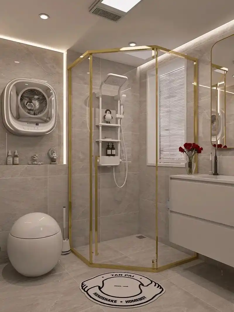 小卫生间的轻奢高级感|干湿分离真好用7815.