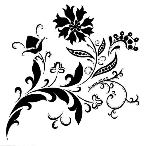 黑白装饰画 现代构成