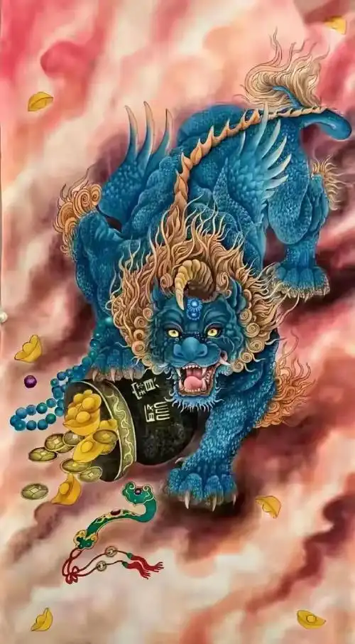 貔貅招财,遇见者发财.