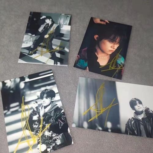 易烊千玺亲笔签名照亲签保真粉丝应援周边产品正品收藏无印刷