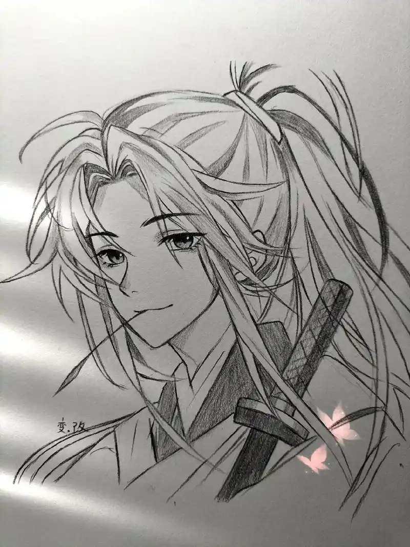 古风男生绘画过程图.#临摹 #绘画过程分享 #古风男生绘画过 - 抖音