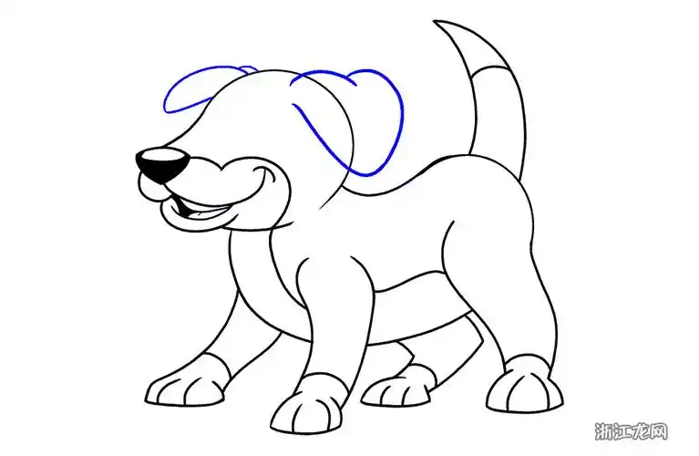 如何画狗的简笔画