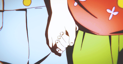 少年帅气牵手卡通gif动图_动态图_表情包下载_soogif