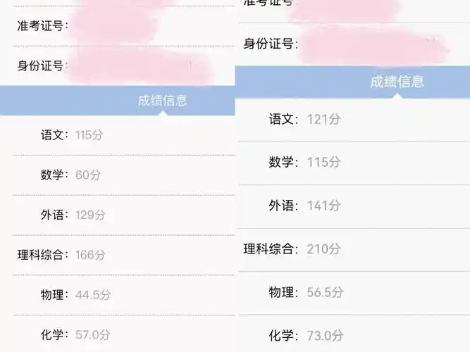 这两张高考成绩单,我用了289天.