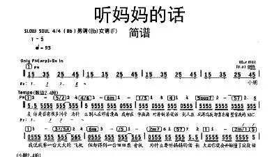 听妈妈的话吉他谱歌谱-苍强曲谱