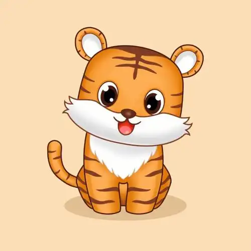 虎年卡通画小老虎