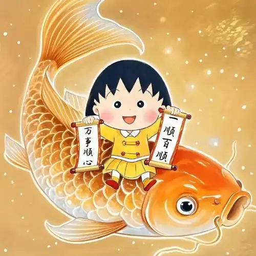 好运锦鲤相随‖好运头像 小丸子