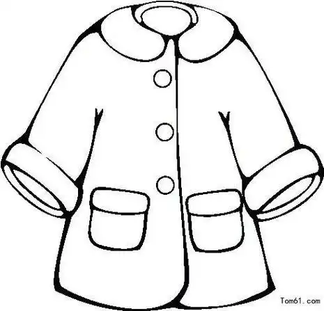 冬天保暖衣服简笔画