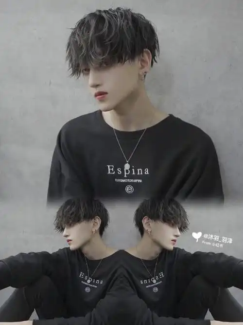 慵懒纹理烫自然随意男生发型推荐