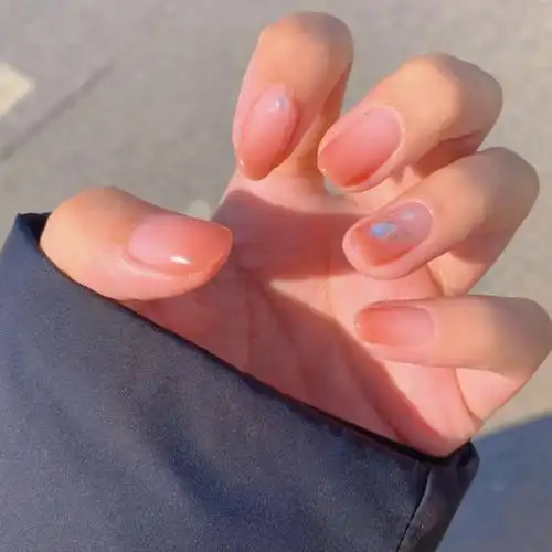 新美甲原来短圆甲这么可爱