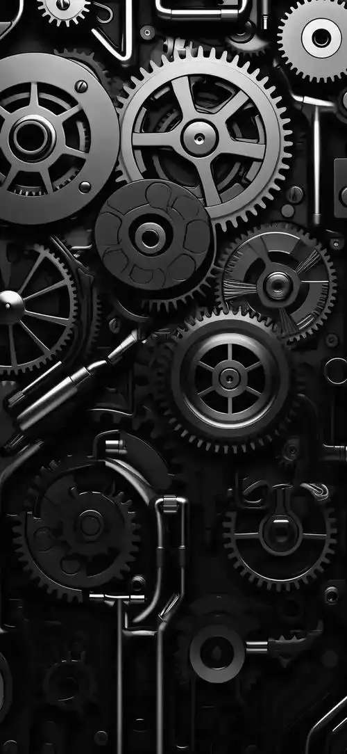 这种独特的装饰风格以其冰冷而有质感的特性而闻名,金属风壁纸的设计