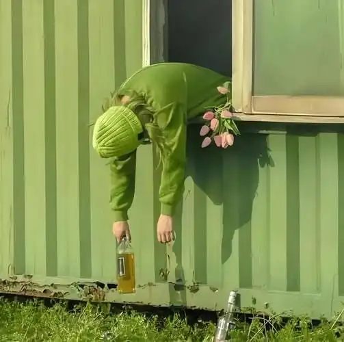 头像分享,春天来了,来一组小清新的绿色女生头像