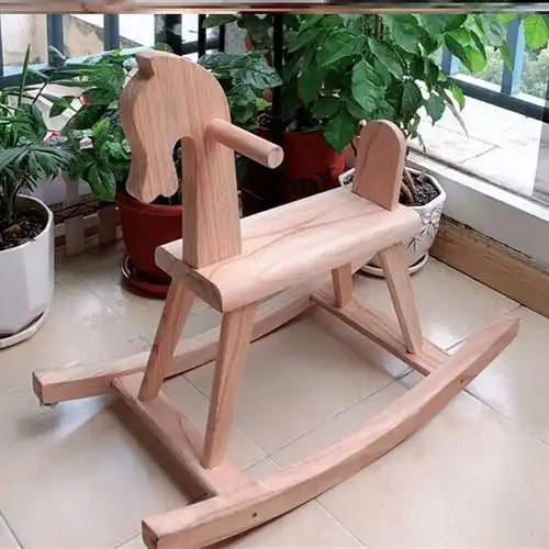 木马实木成人_儿童木马实木摇摇马小孩玩具摇椅大号木制成人网红大童