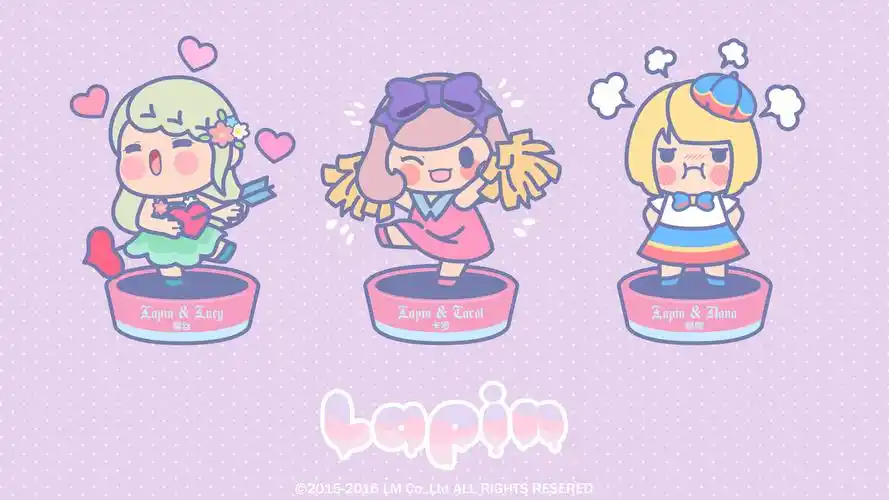 唯美梦幻lapin少女粉红诱惑卡通动漫桌面壁纸下载