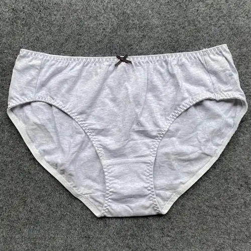 韩版内裤女纯棉中腰蝴蝶结女士三角裤头纯色女生全棉裆学生棉底裤