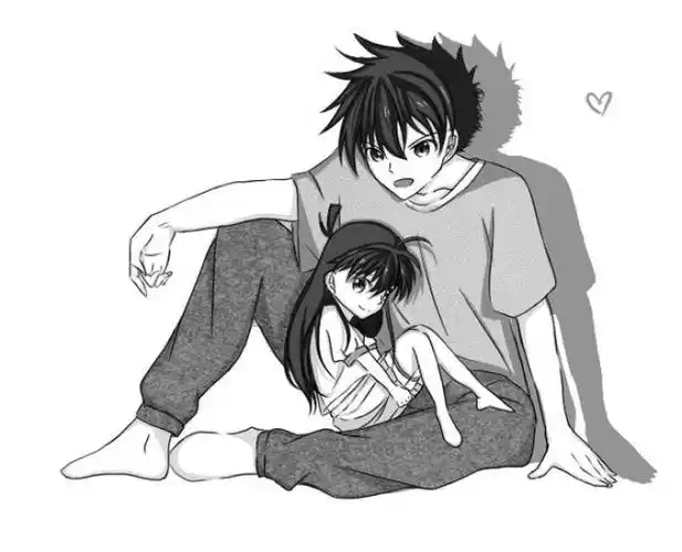 快斗和扮成女装的柯南