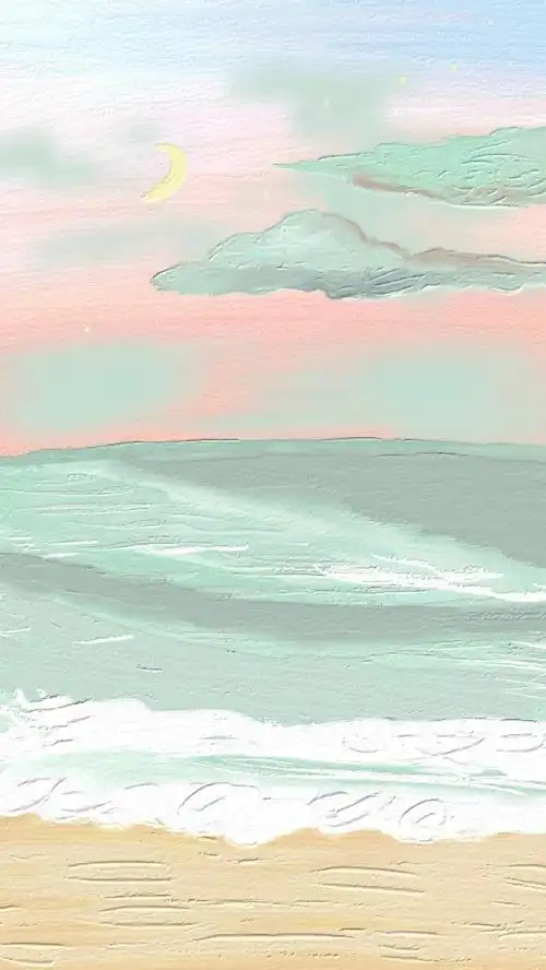 油画壁纸 - 插画 素材 ins 韩系 可爱 简约 手绘 动漫 锁屏 屏保 卡通