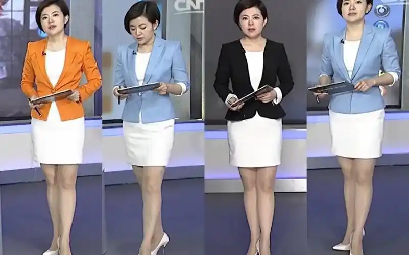 活动作品一线央视路晨主持人短裙合集