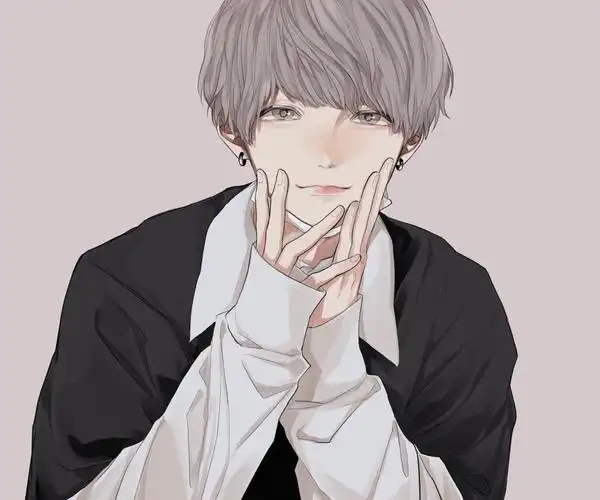 干净帅气手绘风男生头像图片第一辑