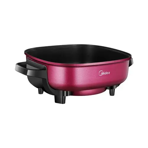 midea/美的mc-lhn30d电火锅多功能家用不粘平底电锅炒菜煎烤促销