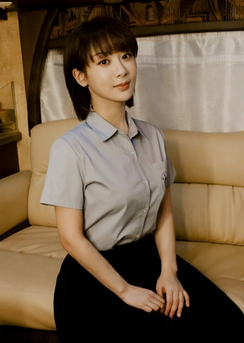 也可以温柔优雅,更是可以可爱甜美,杨紫的短发发型也让她整个人显得