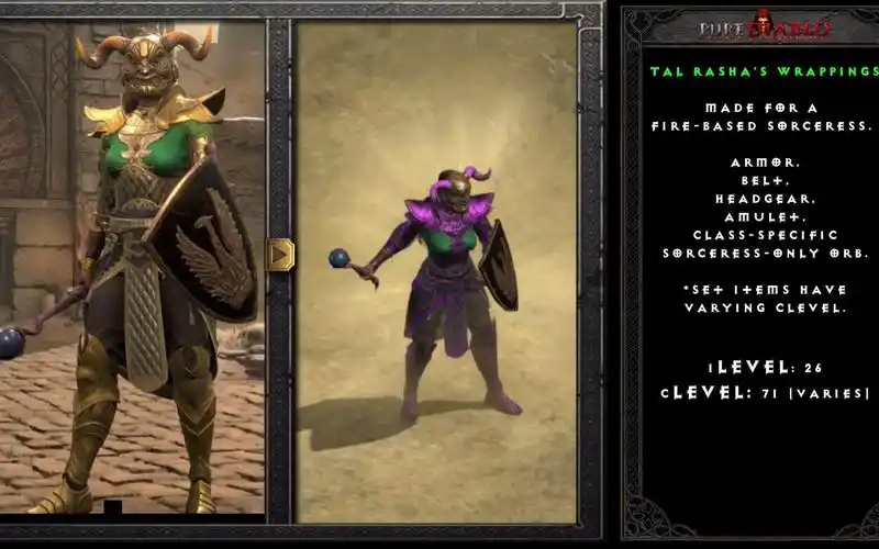 暗黑2重制版32套绿装套装全新外观合集