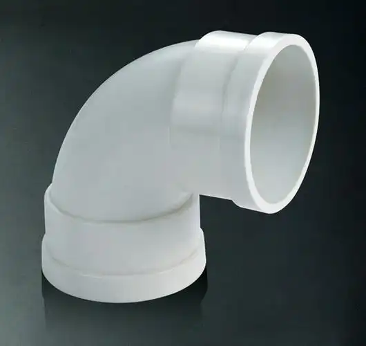 供应厂家直销pvc排水管配件90等径弯头家装排水管下水道管.