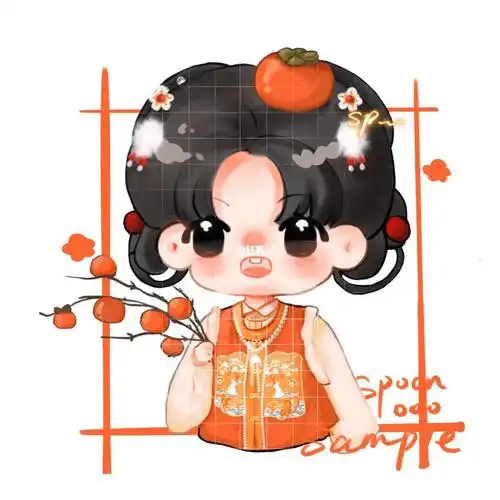 甜妹摩多摩多#画画的日常  #饭圈约稿  #q版  #约稿  #赖美云  #饭圈