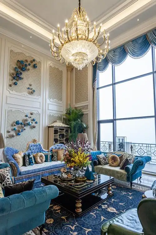 欧式 别墅 端庄典雅 高贵华丽 温馨 客厅图片来自天津别墅室内装修在