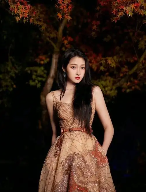 关晓彤微博红毯(关晓彤微博视界大会红毯造型)(1)