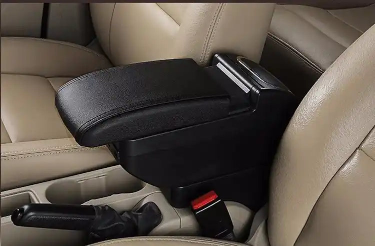 适用于大众新桑塔纳捷达扶手箱斯柯达昕锐中央手扶箱改装 曲面单层款-