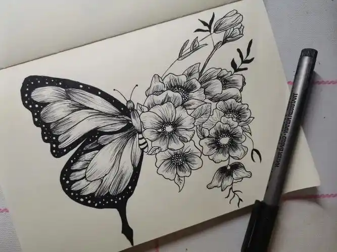 6100黑白装饰画临摹打卡附步骤