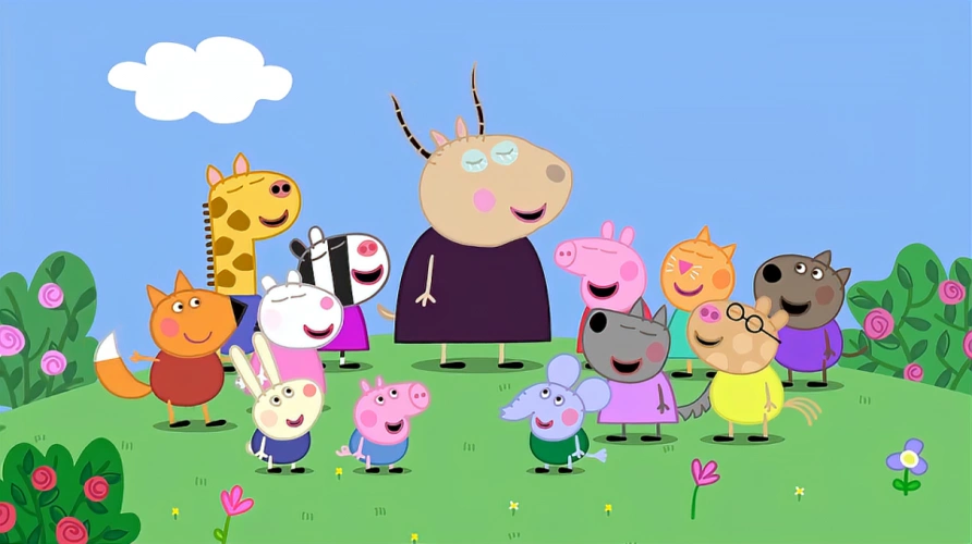 小猪佩奇佩奇和朋友们玩幻想游戏猪爸爸也来参与游戏