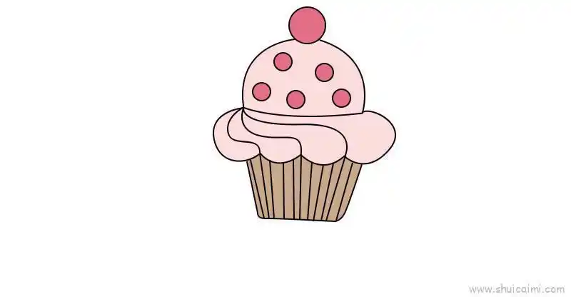 甜点可爱简笔画彩色