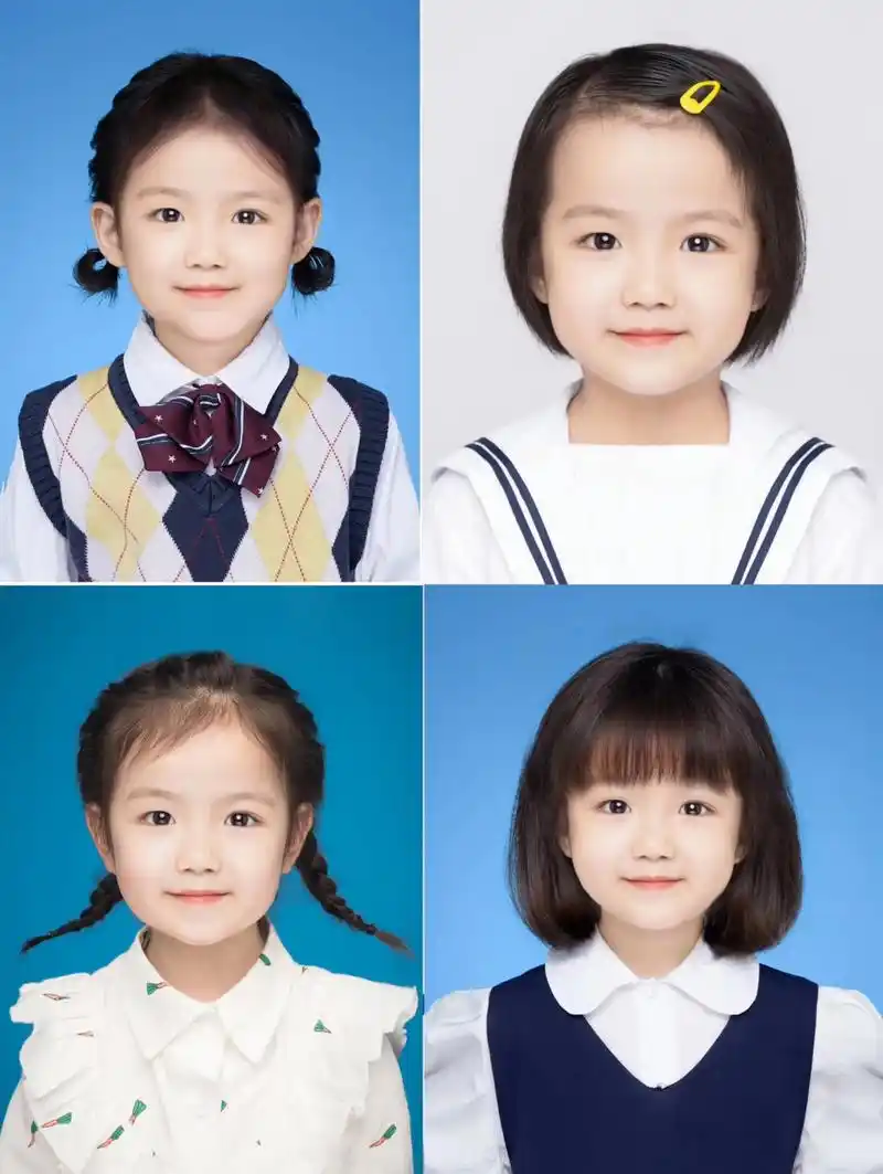 快看98儿童证件照快来 get ! 超多服装造型选择!