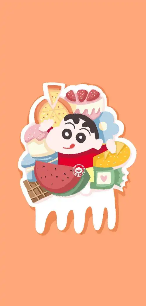 少女心可爱卡通零食手机壁纸