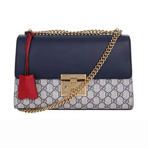 gucci女包链条_gucci/古奇古驰 padlock系列女包单肩包酷奇女士斜挎