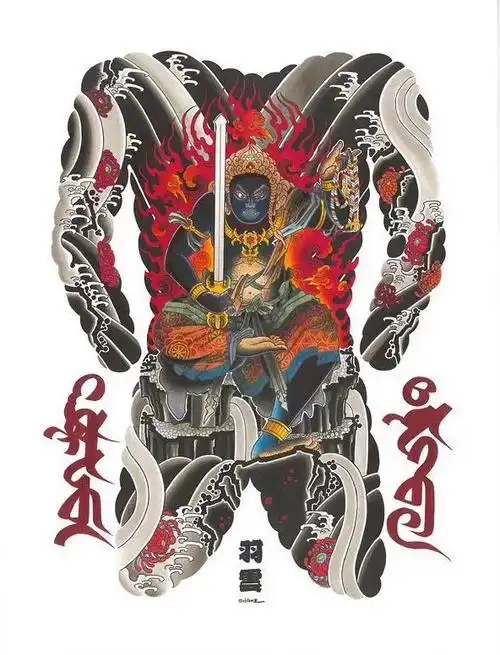 2021男人霸气满背纹身图案大全4