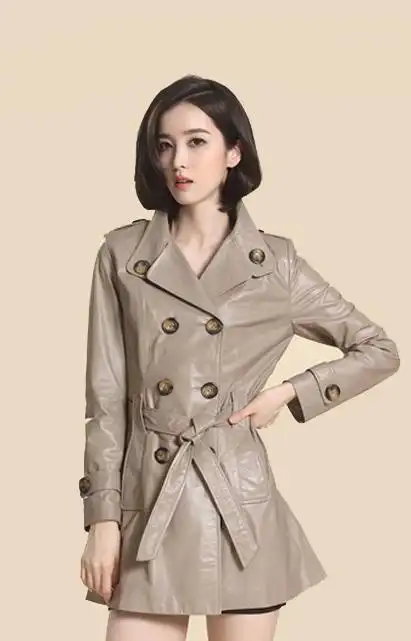 iiae2013秋季新品欧美时尚翻领高端纽扣女装海宁真皮绵羊皮皮衣女05wp