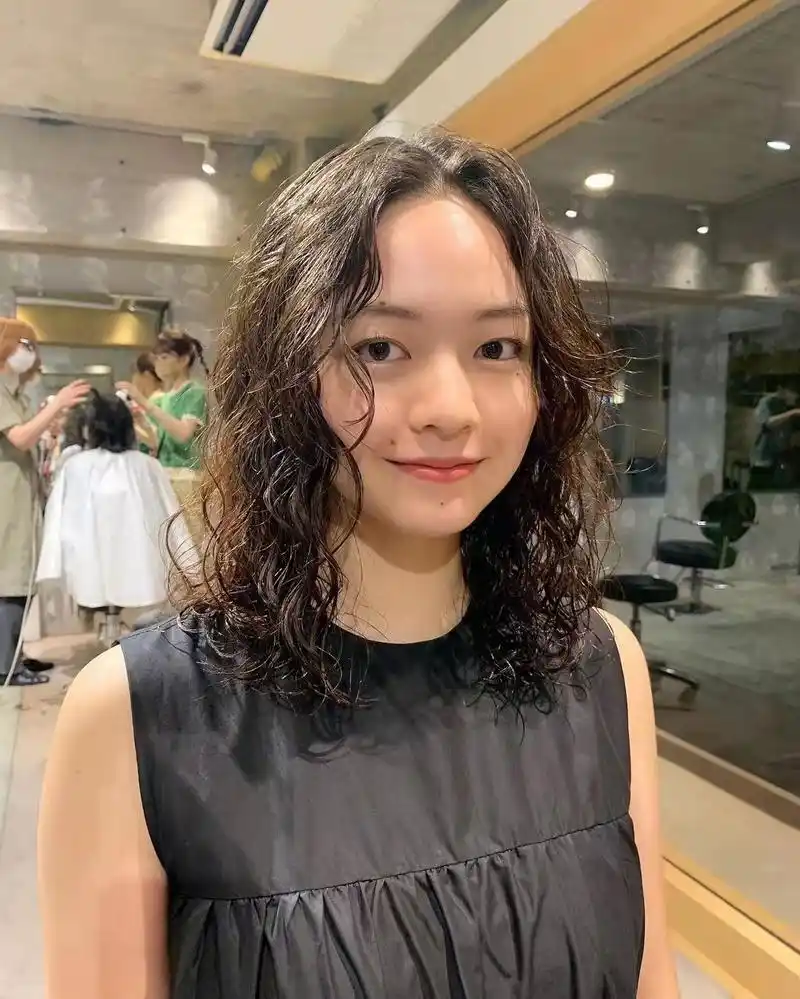 试试冷烫湿发卷真实自然接地气