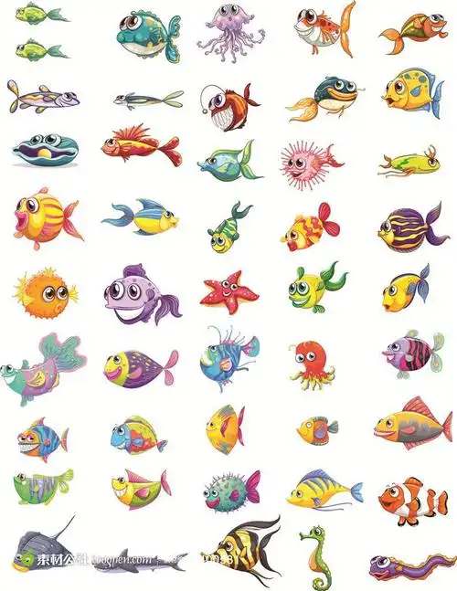 通海洋生物矢量素材