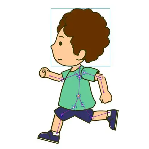 动画骨骼人物跑步动作运动规律原创flashcs6设计素材