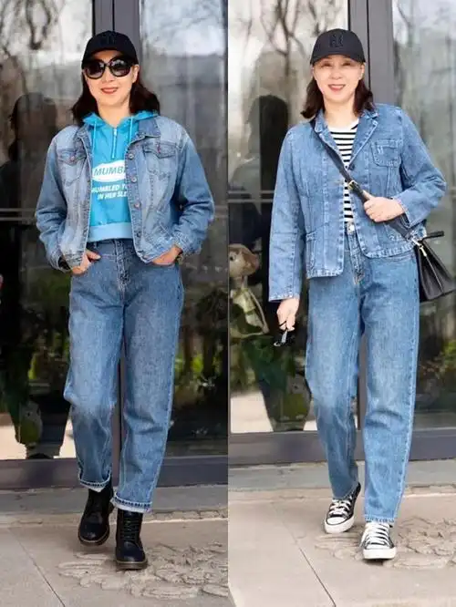 "牛仔衣"搭配才是真香!简约减龄