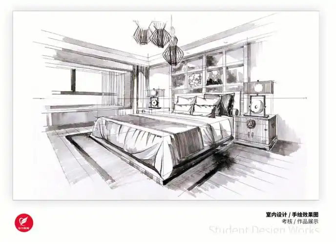 非凡教育室内手绘效果图作品新鲜出炉